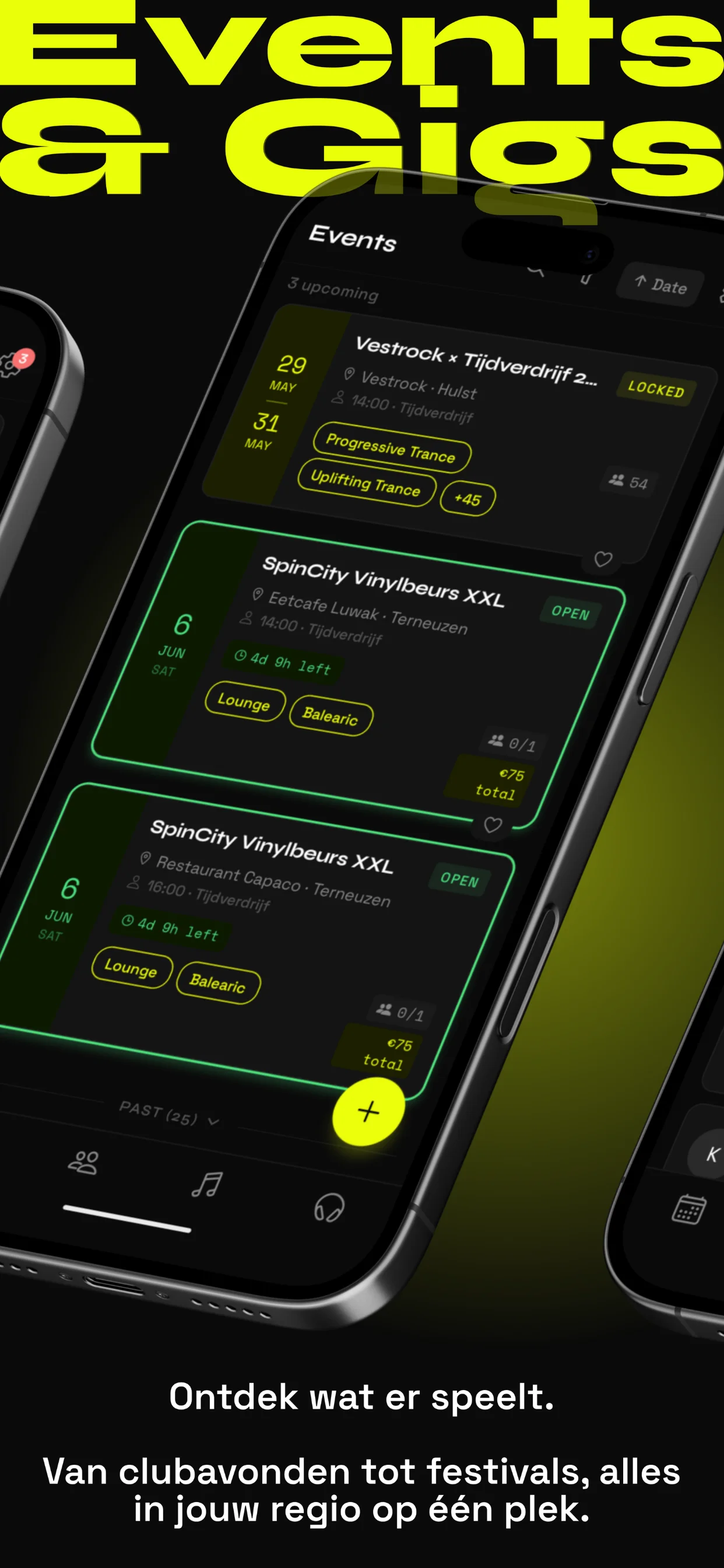 Tijdverdrijf-app: events ontdekken