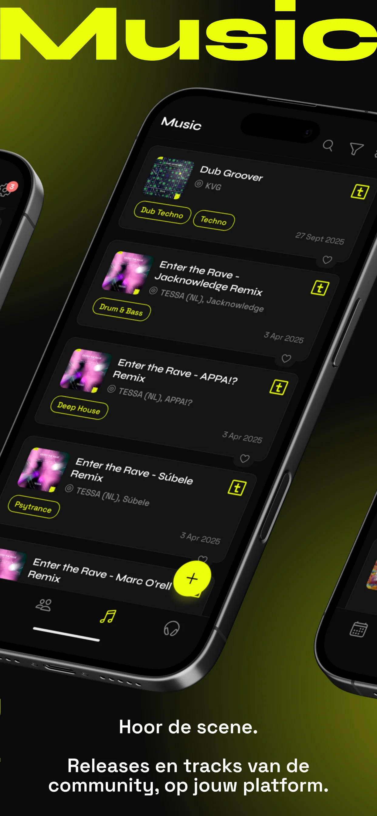 Tijdverdrijf-app: muziek delen